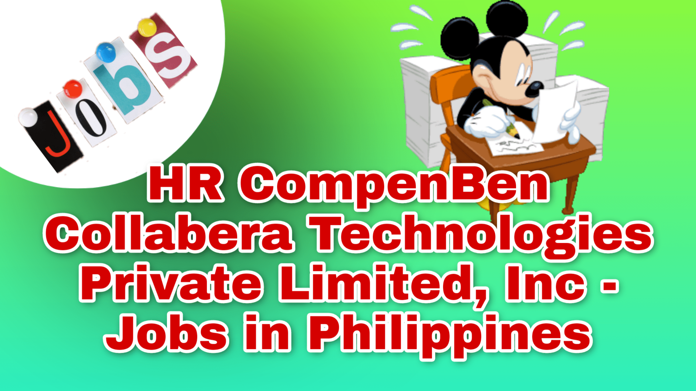 HR CompenBen Collabera Technologies Private Limited, Inc - Jobs in Philippines
